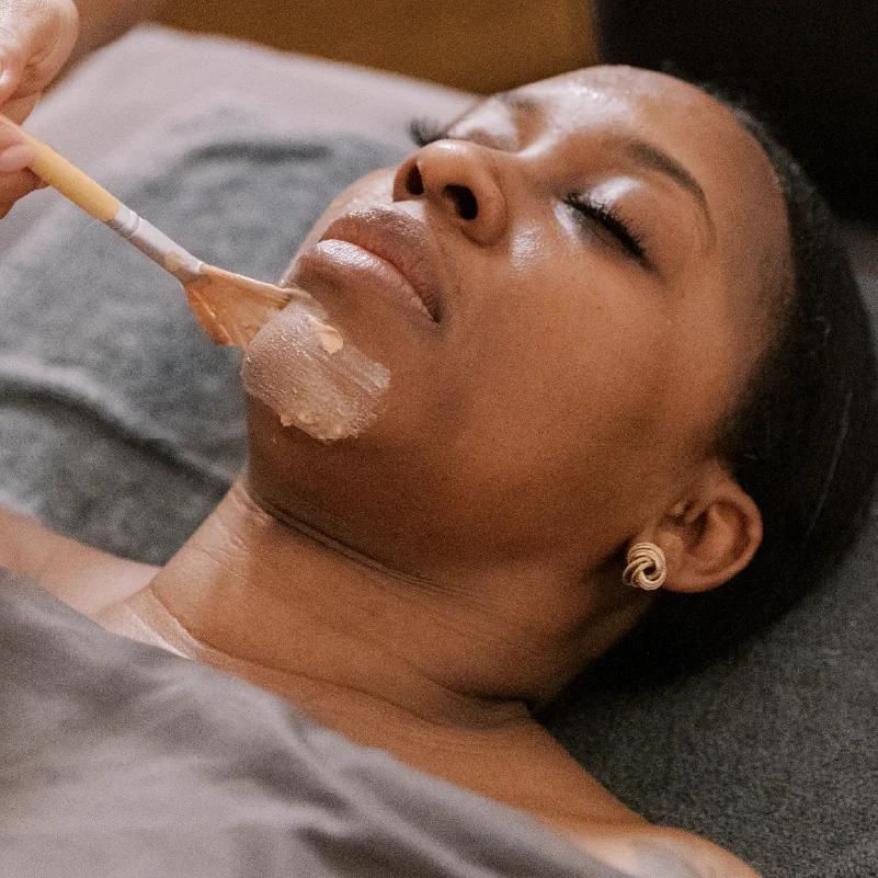 Facial treatment being applied at Imperial Spa & Wellness